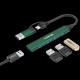 CANYON hub DS-02 4in1 USB-A/C Green - EP2842006