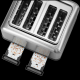 BUYDEEM 4 Slice Toaster, model DT640E, color Stainless Stell, EU - EP2922850