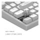 Dark Project ALU Terra Nostra White - Wired Gaming Keyboard (ANSI/UA) - EP3252533