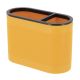 TENDANCE Čaša za četkice 9.4x13.5x6 cm, žuta/crna - AA63150123