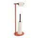 TENDANCE Podni drzač toalet papira 66.5x23x17cm, narandžasta/crna - AA96170124
