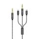 Adapter audio 3-in-1 3.5mm na Type-C + AUX + Lightning,, crna - AD429