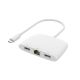 Adapter USB Type-C na Ethernet RJ45 100Mbps + USB-A 5Gbps + USB-A 480Mbps 18cm (OTN- UC552D) Onten - EP2943346