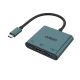 ONTEN Adapter USB Type-C na HDMI (ženski) 4K 30Hz+USB 3.0 5Gbps+USB Type-C PD 3.0 100W 13cm OTN-9175 - EP2878819