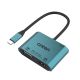 Adapter USB Type-C na HDMI (zenski) 4K 60Hz + VGA (zenski) 2K 60Hz 16cm (OTN-M205) Onten - EP2941560