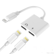 Adapter za punjenje i Audio na iPhone Lightning beli - 026185