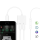 Adapter za punjenje i Audio na iPhone Lightning beli - 026185