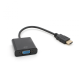 Adapter HDMI-VGA (with Audio) crni JWD-HDMI8 - 74371