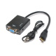 Adapter mini HDMI na VGA (Audio) JWD-HDMI10 crni - 85481