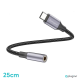 Adapter Pluginn AUX Z na Type C 0.25m crni - 221108