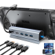 Adapter Type C JWD-TC58 na LAN, PD, HDMI, 3x USB 3.0 6 u 1 sivi - 223262
