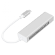 Adapter Type C na 3 USB 3.0 + RJ45 Gb JWD-T5 srebrni - 85506