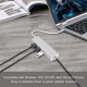 Adapter Type C na 3 USB 3.0 + RJ45 Gb JWD-T5 srebrni - 85506