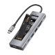 Adapter Type C na HDMI, Type C, PD, USB 3.0, USB 2.0, SD card, TF i M.2 NVMe 8 u 1 20cm kabl - 213525
