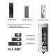 Adapter Type C na HDMI, Type C, PD, USB 3.0, USB 2.0, SD card, TF i M.2 NVMe 8 u 1 20cm kabl - 213525