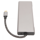 Adapter Type C na HDMI, Type C, PD, USB 3.0, USB 2.0, SD card, TF i M.2 NVMe 8 u 1 20cm kabl - 213525
