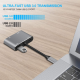 Adapter Type C na HDMI VGA PD USB3.0 4 u 1 sivi - 208955-1