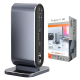 Adapter Type C na LAN Gb, SD card, TF, PD, Type C, 4xUSB 3.0, Audio, HDMI i VGA 12 u 1 sa postoljem - 207960