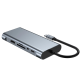 Adapter Type C na LAN Gb, SD card, TF, Type C, 3xUSB 3.0, Audio, HDMI i VGA 10 u 1 20cm kabl - 207957-1