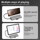 Adapter Type C na LAN Gb, SD card, TF, Type C, 3xUSB 3.0, Audio, HDMI i VGA 10 u 1 20cm kabl - 207957