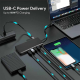 Adapter type C na LAN Gb SD card TF, Type C, 3xUSB 3.0, USB 2.0, Audio, 2xHDMI i VGA 12 u 1 20cm - 207958-1