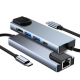 Adapter Type C na LAN Gb, Type C, 2xUSB 3.0 i HDMI 5u1 20cm kabl - 207956-1