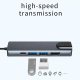 Adapter Type C na LAN Gb, Type C, 2xUSB 3.0 i HDMI 5u1 20cm kabl - 207956-1