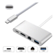 Adapter Type C na RJ45 (LAN) HDMI USB 3.0 4u1 JWD-TC08 - 88945-1