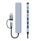 Adapter Type C - USB 3.0 na 2xType C, 3xUSB 3.0 i 2xUSB 2.0 7u1 20cm kabl - 207962-1