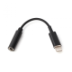 Adapter za slusalice iP-1 iPhone lightning na 3.5mm crni - 83604