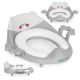 ECO TOYS Adapter za wc šolju sa rukohvatima, siva - PP104 GREY