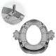ECO TOYS Adapter za wc šolju sa rukohvatima, siva - PP104 GREY