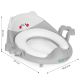 ECO TOYS Adapter za wc šolju sa rukohvatima, siva - PP104 GREY