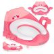 ECO TOYS Adapter za wc šolju sa rukohvatima, roze - PP104 PINK