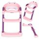 ECO TOYS Adapter za WC šolju za decu sa stepenikom, roze - PP8001 PINK