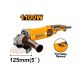 Električna ugaona brusilica AG1100385 125mm SUPER Ingco - EP2689211