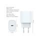 Zidni punjač FULMOVA GAN PD/25W/bela sa USB-C kablom - EP3058476