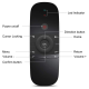 Air Mouse wireless tastatura I miš, IR daljinski crni - 207964
