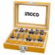 INGCO 12-delni set glodala (6mm) AKRT1201 - 11562-1
