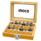 INGCO 12-delni set glodala (8 mm) AKRT1211 - 12999-1