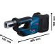 BOSCH Aku presa za cevi GPT 18V-19 čeljusti TH16 TH20 TH26 - bez baterije i punjača 06019M2004 - 06019M2004