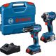 BOSCH Aku set udarni odvrtač GDR 18V-215 bušilica-odvrtač GSR 185-Li; 2x2,0Ah,punjač i kofer - 06019N2023