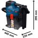 BOSCH Aku usisivač GAS 18V-6LS + set pribora; bez baterije i punjača 06019K2100 - 06019K2100