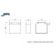 JOFEL Zidna kanta za otpatke 10L, inox - AL71601