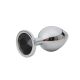 Mali metalni analni dildo sa crnim dijamantom - ft001018