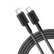 ANKER Kabl Type C na Type C, 1,8m 240W, crna - 1870017
