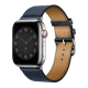 Narukvica za Apple Watch Swift Leather dark blue 42/ 44/ 45/ 49 mm - 602577