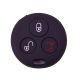 888 CAR ACCESSORIES Silikonska navlaka za ključeve 3 dugmeta crna Smart - APT100810B
