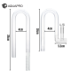 Nanobit Aquapro set plastični Skimmer Outflow+Inflow, providni napredna verzija+Vortex 12mm - EP3105471