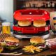ARIETE Aparat za hamburgere PARTY TIM 0205 1200W crveni - AR205RD